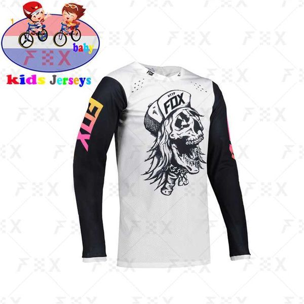 T-shirt da uomo HTTP FOX Kids Off Road ATV Racing T-Shirt AM Bicicletta Ciclismo Downhill Jersey Moto Jersey Motocross MTB Camouflage D Ragazzi R22