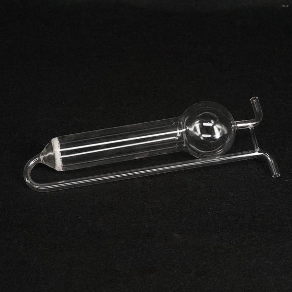 Tubo absorvente poroso de vidro transparente de laboratório de 50 ml em forma de U Frasco para amostragem de gás Artigos de vidro