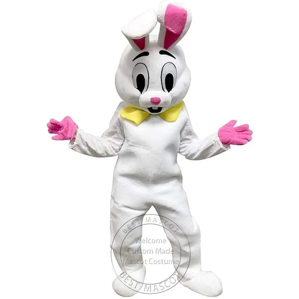 Yetişkin boyutu Sevimli Paskalya Tavşanı Maskot Kostüm Özel fantezi kostüm anime Peluş kostüm