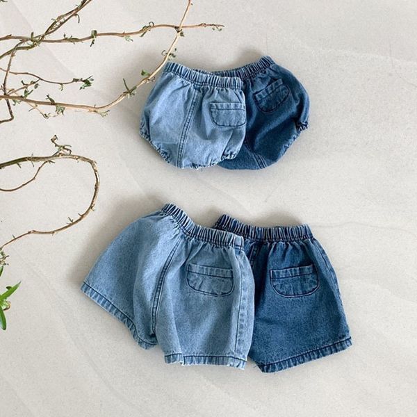 Pantaloncini 2023 Summer Baby Denim Cute Infant Boys Jean Little Girl Allentato Casual PP Pantaloni corti Moda Toddler Clothes 230628