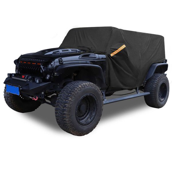 Deckt Uxcell Auto-Kabinenabdeckung für Jeep Wrangler JK JL Hardtop 2 4 2007-2021 Outdoor 210D 420D Oxford mit Fahrertür-ReißverschlussHKD230628 ab