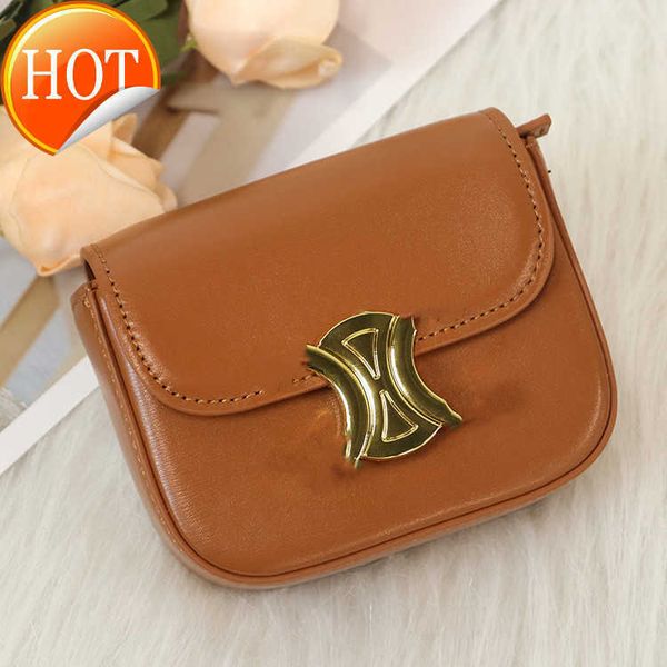 Designer-Tasche 2023 Frühling Neue kleine quadratische Leder Arc De Triomphe Mini Mund roter Umschlag Mode One Shoulder Messenger Fabrik Direktverkauf Abendkupplungen