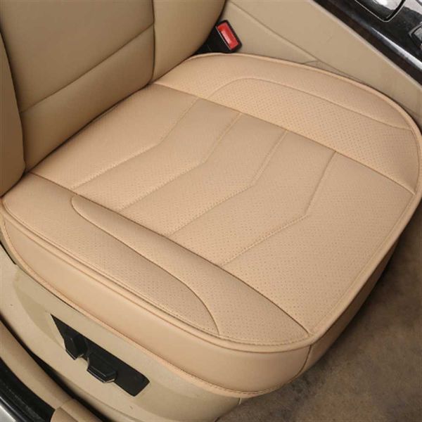 Cojines Nuevo UltraLuxury Cubierta de protección única Cojín de asiento de automóviles de cuero PU Universal Car Chair Mat Auto Parts AA230525