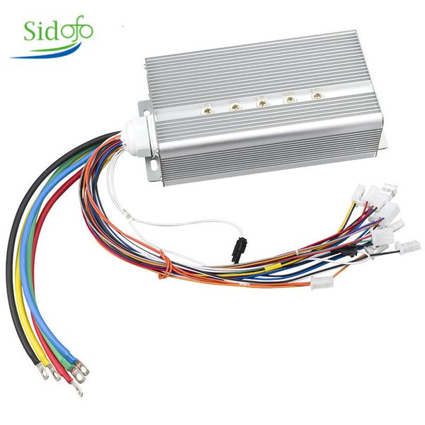 Grupos de bicicleta BLDC controlador de motor sem escova 60V72V120V 2000W3000W4500W5000W bicicleta elétrica scooter controlador de sensor de modo duplo para ebike 230628