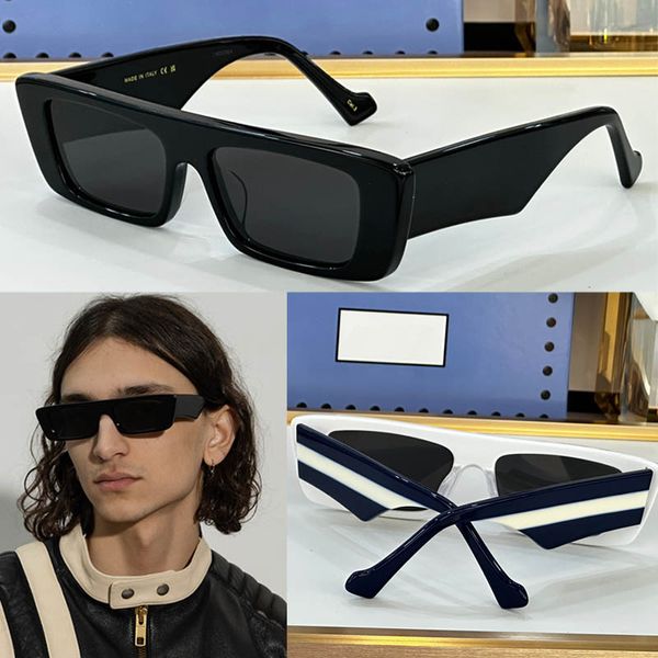 Óculos de sol de grife Óculos de sol quadrados de fibra de acetato GG1331S Óculos de sol para mulheres Armação pequena retangular Óculos de sol masculinos modernos