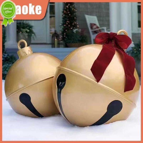 Nuove decorazioni natalizie Ornamenti con palline di Natale Colori vivaci creativi Mestieri con palline Regali impermeabili da 60 cm Giocattolo gonfiabile durevole