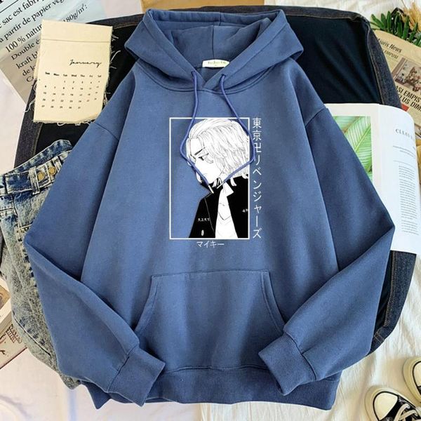 Felpe con cappuccio da uomo Felpa con cappuccio da uomo Anime Tokyo Revengers Manjiro Sano Manga Stampa Abbigliamento Uomo Girocollo Big Size Fleece Autunno caldo Donna