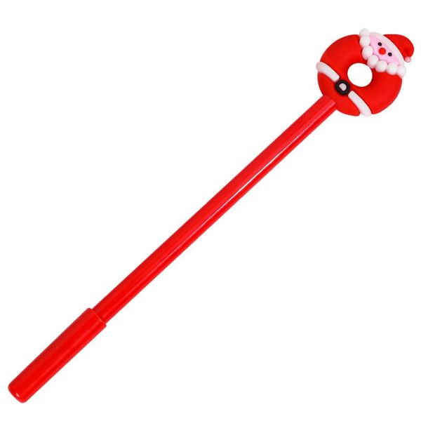 Pens 40 PCS Noel Rollerball Kalemler Siyah Jel Mürekkep Noel Ağacı Kardan Adam Snowman Ren Geyiği Noel Baba Şekli Kalem Masası Dekorasyon Aksesuar