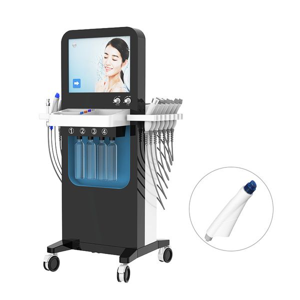 Care del viso professionale 13 in 1 macchina da microdermoabrasione Microdermabrasione idrodermaabrasion Oxygen Facial Spa RF Bio Face Wefting Skin Care Beauty Salon Equipment