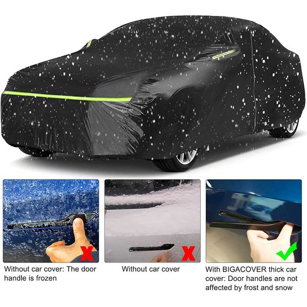Capa à prova d'água para proteção contra intempéries para carro ao ar livre à prova de neve à prova de vento com abertura de porta de carga para Tesla modelo 3HKD230628