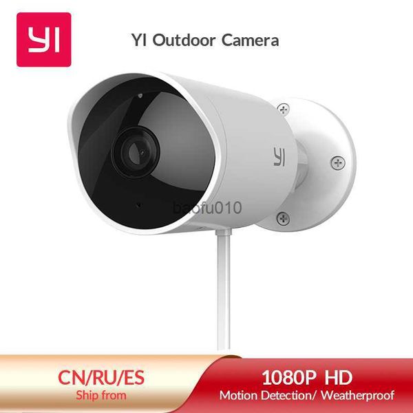 YI Telecamera di sicurezza esterna 1080P Cloud Storage Wifi 2.4G IP Cam Resistente alle intemperie Visione notturna a infrarossi Rilevazione movimento CCTV L230619
