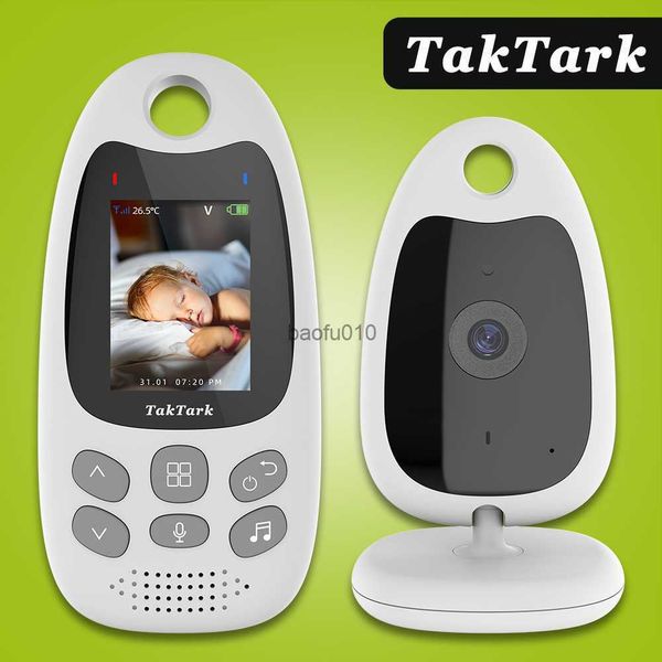 Wireless Video Baby Monitor 2.0 pollici Intercom Monitoraggio della temperatura Visione notturna Telecamera di sicurezza Neonati Nanny Sitter L230619