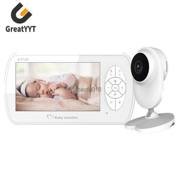 Video Baby Monitor 2.4G Wireless con LCD da 4,3 pollici 2 Way Audio Talk Night Vision Sorveglianza Telecamera di sicurezza Babysitter