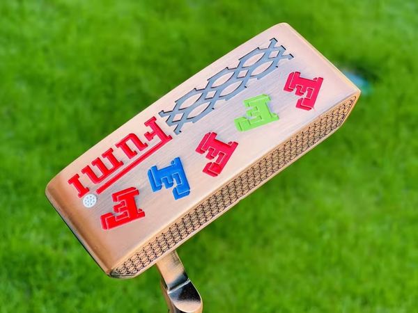 Club Heads Golf Putter Fumi Colore oro 32333435 pollici con mazze copricapo Nave libera 230627