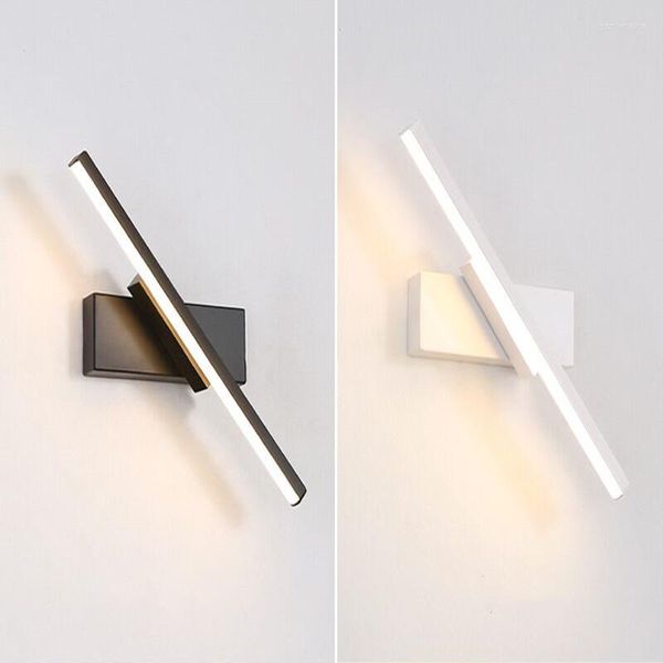 Lampade da parete Lampada a LED 330 gradi; Girevole Regolabile Angolo Semplice Specchio Luce Alluminio Interno Per