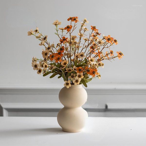 Vasen Nordic Ins Stil Keramik Vase Dekoration Wohnzimmer Blumenarrangement Trocken Kreative Veranda Tisch