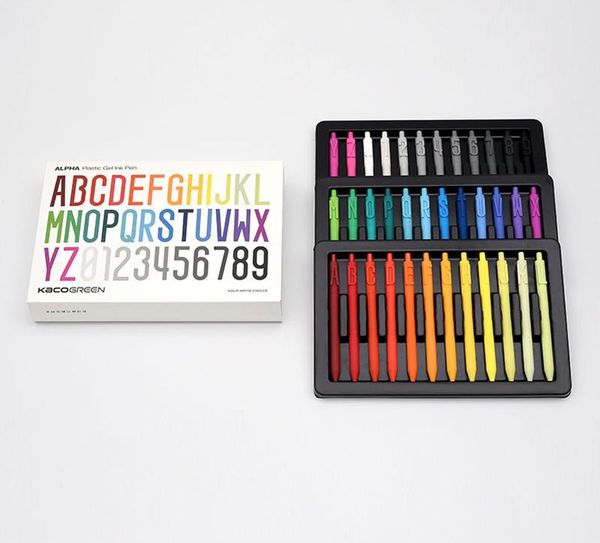 Ручки 36colors youpin kaco alpha letmer gel pen 0,5 мм черные чернила