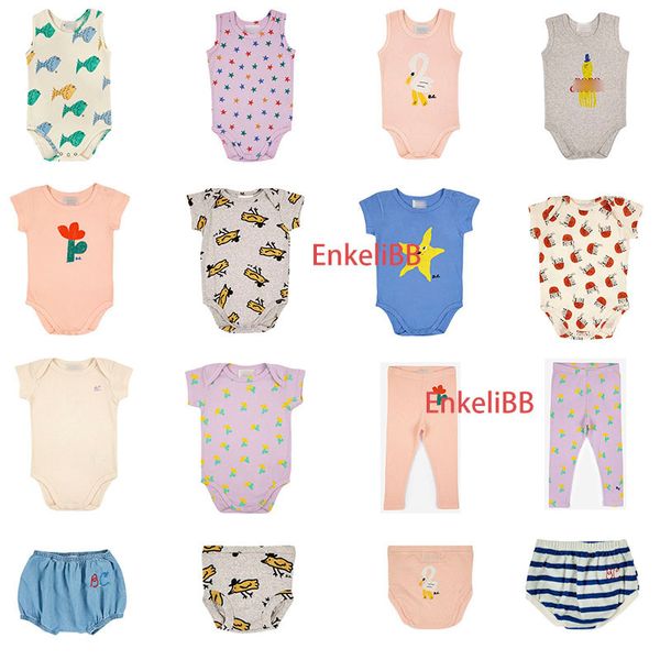 Macacão EnkeliBB Marca Verão BC Infantil Menino Desenho Desenho Macacão Menina Flor Peixe Animal Print Onesie Roupas De Crianças 230627