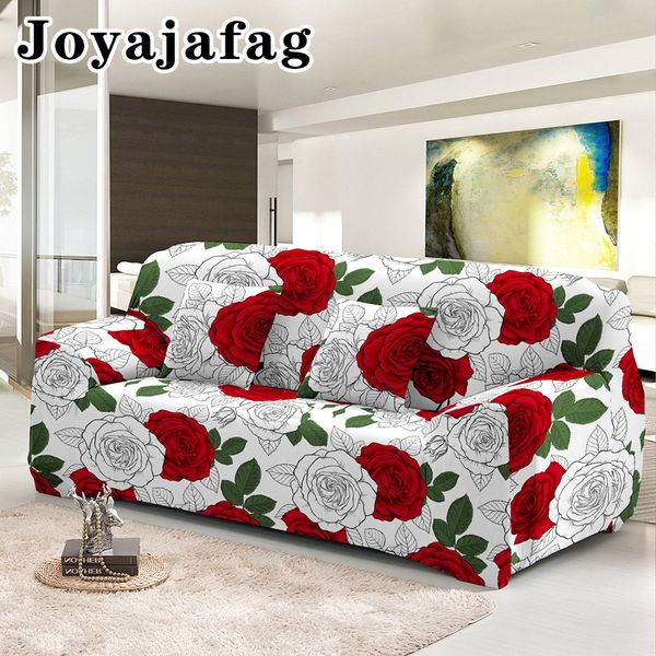 Stuhlhussen, dehnbar, staubdicht, Sofabezug, elegantes Rosenblumen-Design, Couchbezüge, 1234-Sitzer, waschbare Schonbezüge für Wohnzimmer-Dekoration 230627