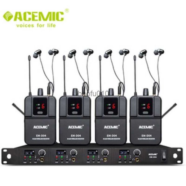 s NEUE VERÖFFENTLICHUNG: Acemic EM-D04, das erste kabellose In-Ear-Monitorsystem mit vier Kanälen, Taschenmikrofon für die Musikband L230619 auf der Bühne