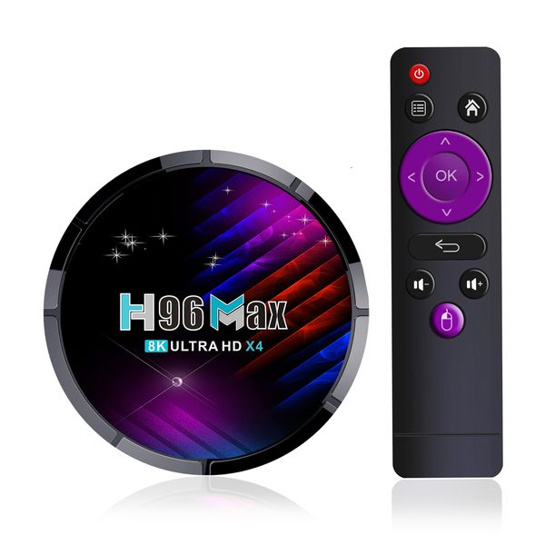 Dış ticaret sınır ötesi gişe rekorları kıran H96max X4 Android TV kutusu S905X4 ev tipi 8K ultra net Dijital medya oynatıcı