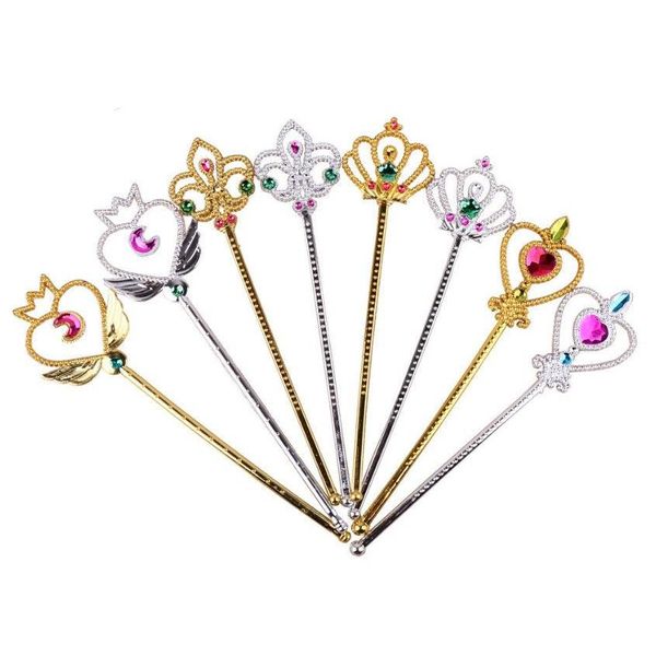 Party Dekoration Kinder Liebe Fee Rod Crown Stick Galvanik Magic Angel Kunststoff Performance Show Prop Spielzeug Zauberstab Drop Liefern Dhmsj