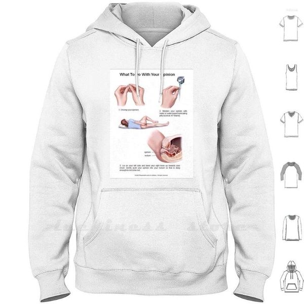 Мужские толстовки Shove Your Opinions Up Ass Hoodie Long Sleeve Satire Humor No One Cares Idgaf Annoy Funny