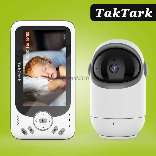 4,3 Zoll Wireless Video Baby Monitor mit Fernbedienung Schwenk-Neige-Kamera Zwei-Wege-Gegensprechanlage Auto Nachtsicht Kinder Sicherheit Überwachung L230619