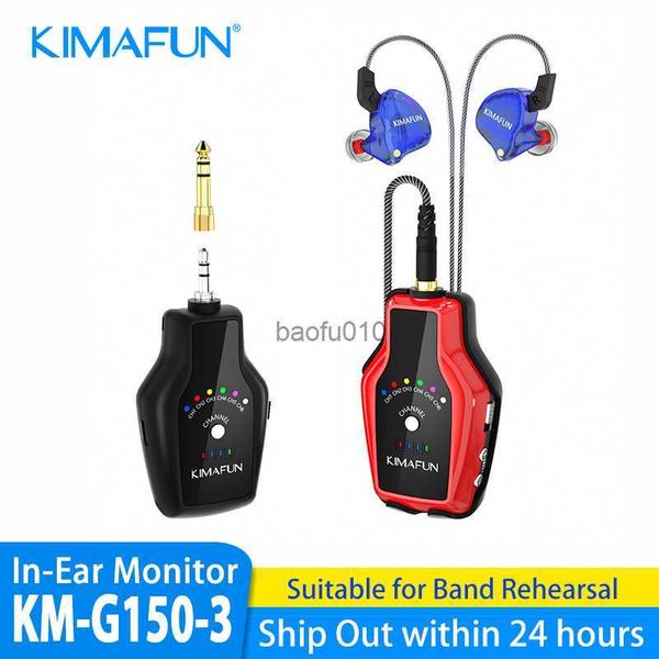 s 2,4 G kabelloses In-Ear-Monitorsystem mit Sender und Gürteltaschenempfänger für Bühnenaufführungen, Bandproben, Kameraaufzeichnungen L230619