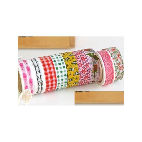 Klebebänder 2016 Colorf Sticky Japanischer Stil Druck Washi Tape 32 Design Vintage Masking Kd Drop Delivery Office School Busine Dhmr4