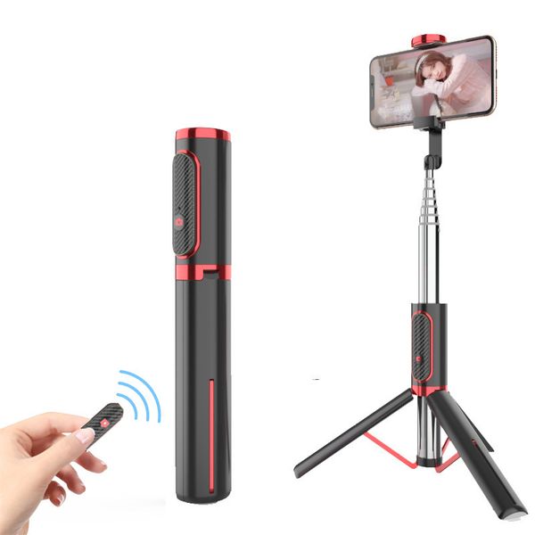Nuovo treppiede monopiede pieghevole per selfie stick con telecomando Bluetooth staccabile per telefono cellulare