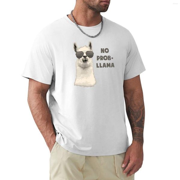 Мужская футболка-поло No Problem Llama T-Shirt Custom T Shirts Edition Shirt Oversized Man Men