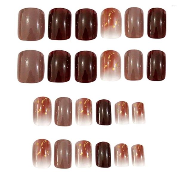 Yanlış Nails 24x Fransız Yapay Tırnak Salonları Ve Ev DIY Çeşitli Renkler Için Tam Kapsama