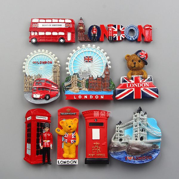 Kühlschrankmagnete Magnet Kühlschrank England London Eye Bridge Magnetische Souvenirs 230626