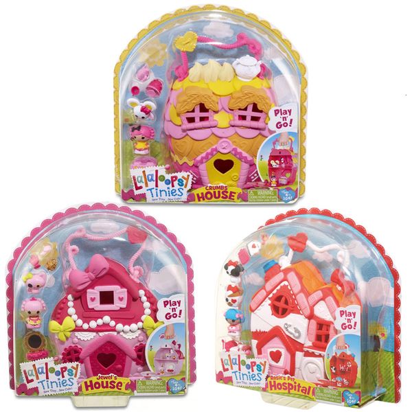 Bonecas Mini Boneca Minúsculas Estojo de Transporte Casa Conjunto de Hospital Figura Brinquedos para Crianças Brinquedos para Meninas Crianças Presentes de Natal 230629