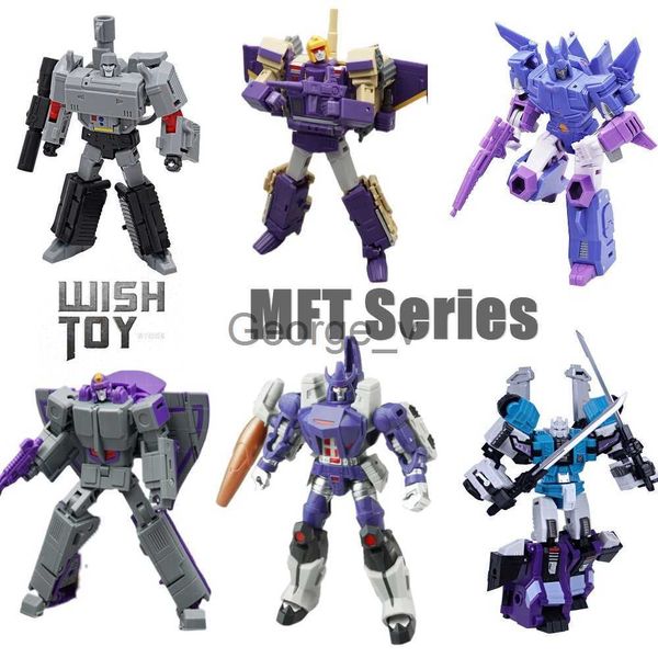 Minifig MFT Transformation MF MS Sixshot Blitzwing Astrotrain Cyclonus Galvatron G1 Pioneer Series Pocket War Action Figure Giocattoli robot J230629