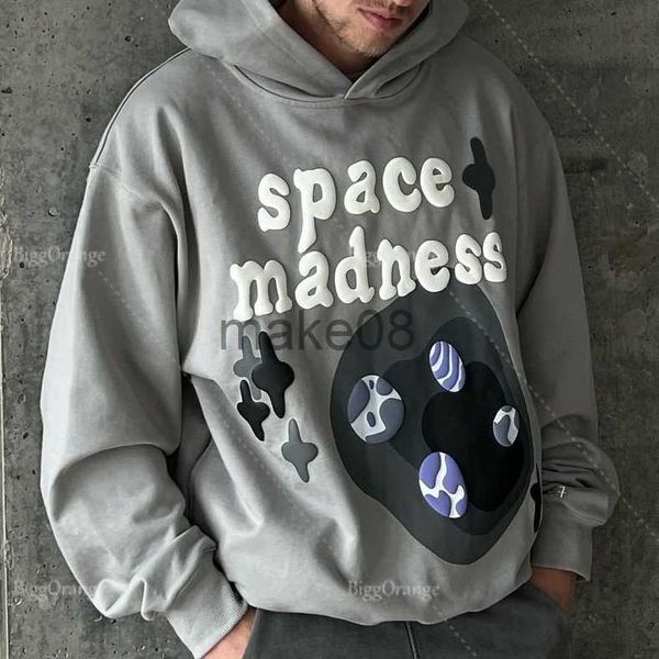 Erkek Hoodies Tişörtü Yeni 3D Köpük Uzay Baskı Hoodies Kazak Büyük Boy Y2k Giysileri Eşofman Erkekler Streetwear Harajuku Kazak Erkek Giyim J230629