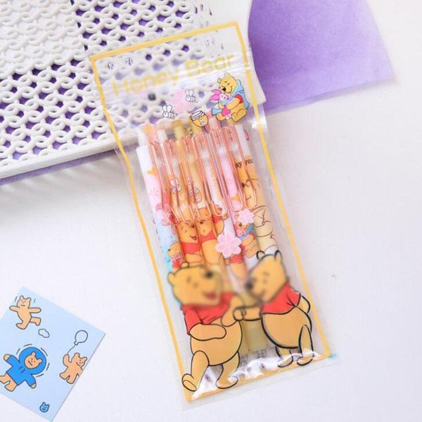 Canetas 48 PCs/lote kawaii urso prensa gel gel