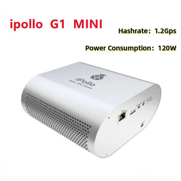 Hesaplayıcı Ipollo G1 Mini 1.2GH/s Grin Miner PSU ile ve MWC 4.2G Hashrate ile uyumludur. Sessizlik ve küçük madencilik makinesi.