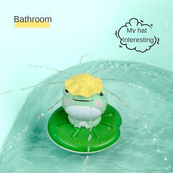 Banyo Oyuncakları Sevimli Bebek Çocuk Banyo Su Oyuncakları Küçük Kurbağa Bebek Duş Elektrikli Su Püskürtme Topu Oyuncak Erkek Kız Banyo Oyuncak Doğum Günü Hediyesi 230628