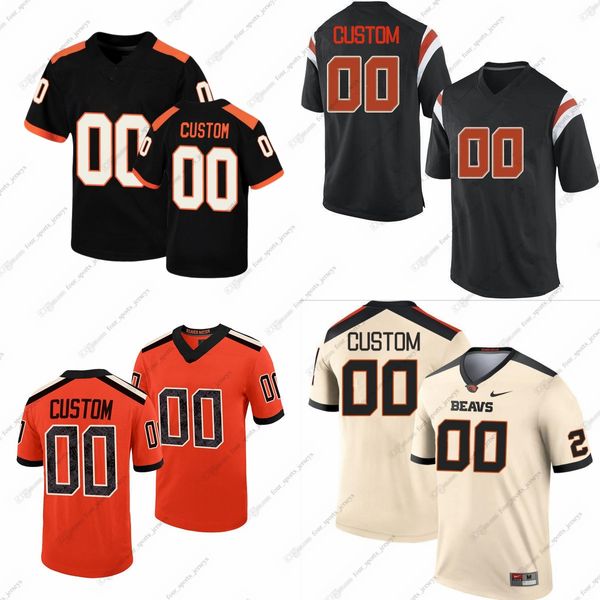 Custom NCAA Oregon State Beavers College Football Jerseys Reichle Bolden Boschma Card Dunmore Gould Hatten Jr. Irish Munyagi Noga Pope Reddicks Riney Tongue