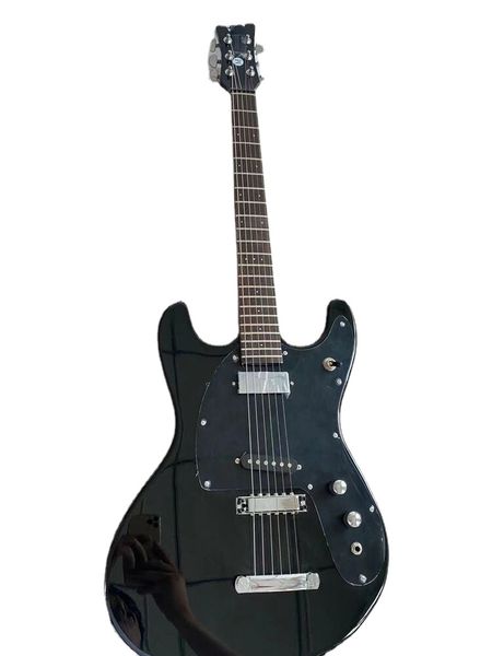 Novos empreendimentos de chegada Johnny Ramone Mosrite Mark II Guitarra elétrica preta Educação chinesa