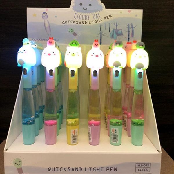 Ручки 24 шт./Лот Кавайи Sumikko Gurashi Light Oil Gel Pen Mite Black Ink Natural Pen