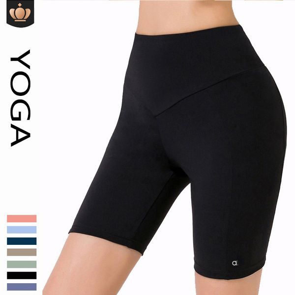 AL Yoga Outfit Capris Tight Hip Lift Fitness Pants Women's Sports Pants Sweating Fast Dry Cycling Outwear Shorts