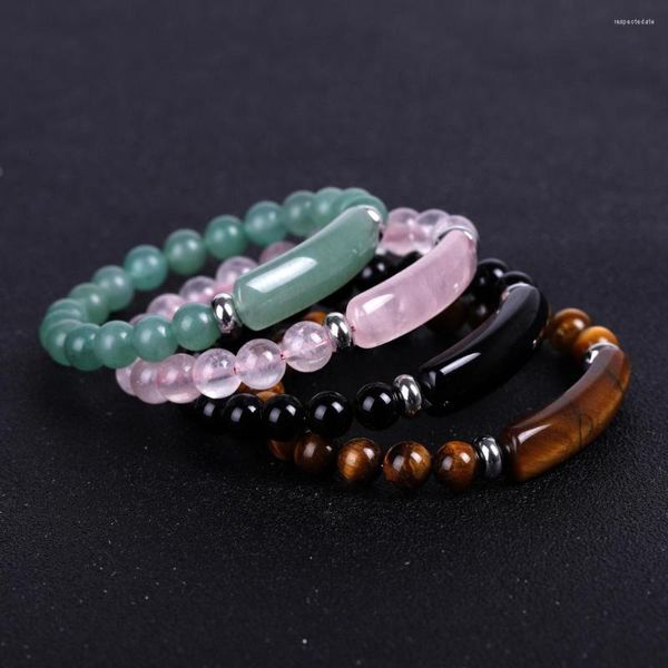 Bracelets porte-bonheur Bracelet Reiki Pierres naturelles Guérison Équilibre énergétique Perles Bracelets Yoga Chakra Méditation Bijoux Pour Femmes Hommes Cadeaux