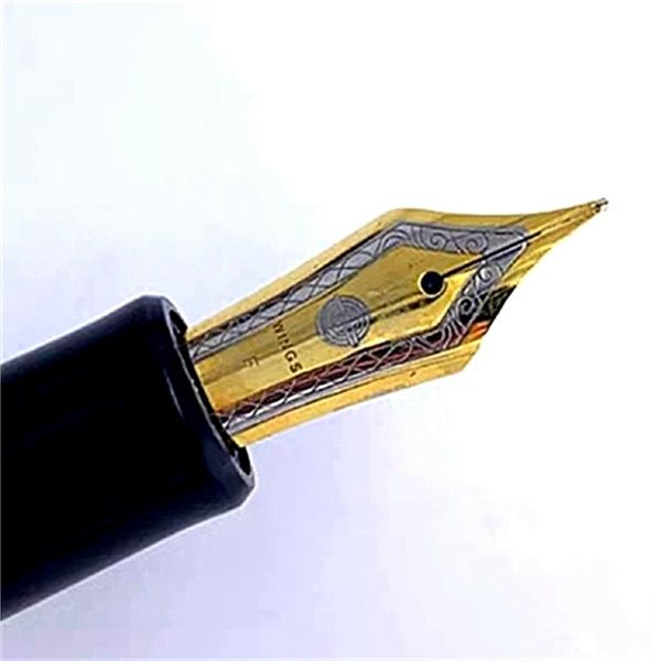 Pens Yongsheng 628 Pistão Pistão Pen do pistão Melhor resina de acrílico EF/F Iridium Nib Business Office Writing Ink Cans com caixa de presente