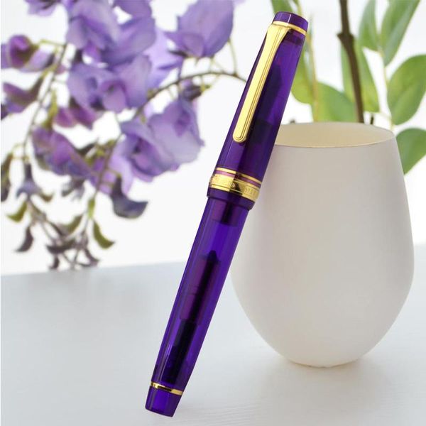 Pens Sailor Fonte Pen ORIGNAL LAVENDE Edição roxa 21k Gold Twotone Nib Melhor Presente 118227 Caneta de caneta de tinta canetas para escrever