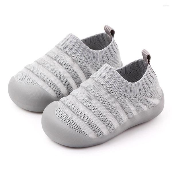 Sportschuhe für Babys und Kleinkinder, Kleinkinder, Kinder, Babys, Mädchen, Jungen, Sommer-Slip-on-Streifen-Sneaker, solide Mode