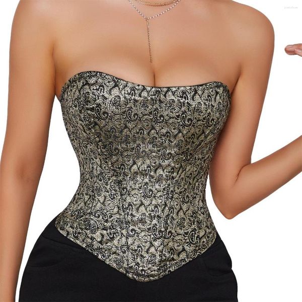 Serbatoi da donna Zabrina 2023 Top corsetto stile per donna Sexy body senza spalline con cerniera Fashion Club Party Summer Holiday