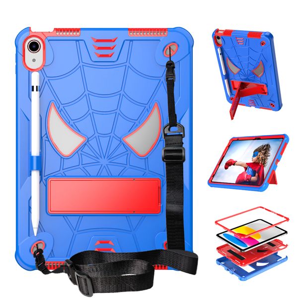 Чехлы для планшетных ПК Spider Design Kickstand для iPad 10 10th Gen 10,9 Inch Pro 11 Новейшая прочная защитная противоударная крышка с кронштейном для плечевого ремня